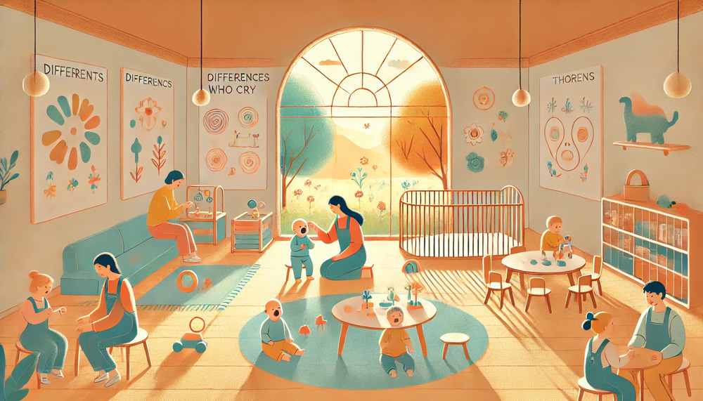 泣く子と泣かない子の比較